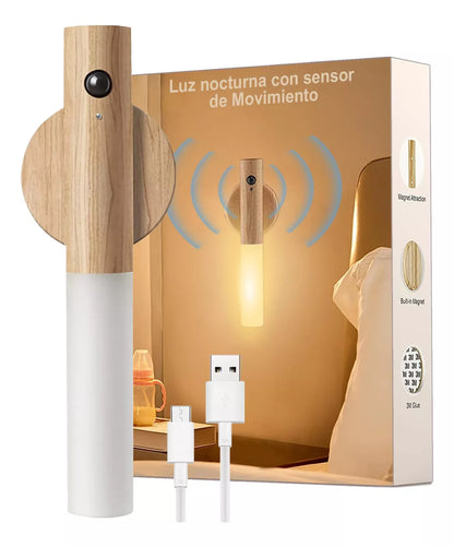 PACK X2 Luz LED De Pasillo Color Madera